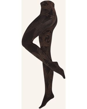 Wolford Feinstrumpfhose METALLIC JACQUARD - Natur
