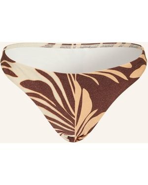 JETS Australia Basic-Bikini-Hose DAHLIA PALM mit Glitzergarn - Natur