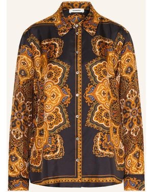 Sandro Hemdbluse aus Seide - Braun