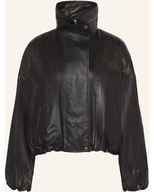 UTZON Lederjacke JADE - Schwarz