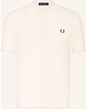 Fred Perry Strickhemd Regular Fit - Natur