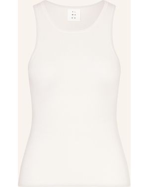 Almada Label Stricktop LUNA aus Merinowolle mit Cashmere - Natur