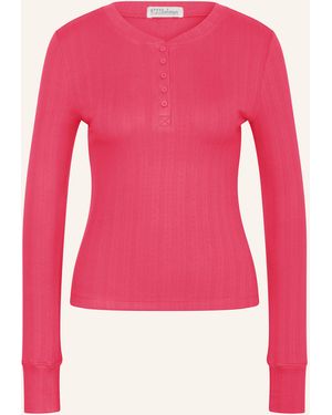 PJ Salvage Damen Lounge Top Langarm - Weiches Schlangenprint-Oberteil Mit High-Low-Saum, Perfekt Für Pyjama & Loungewear