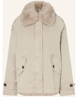 BLONDE No. 8 Jacke NATI 316 mit abnehmbarem Kunstfell - Natur