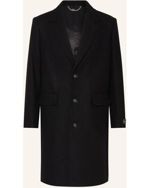 Lacoste Wollmantel - Schwarz