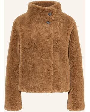 STUDIO AR Teddyfell-Jacke MALLOW zum Wenden - Braun