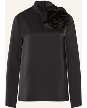Emporio Armani Blusenshirt aus Satin - Schwarz