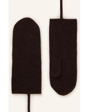 Mrs & HUGS Cashmere-Fäustlinge - Schwarz