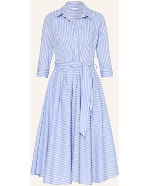 Rossana Diva Hemdblusenkleid mit 3/4-Arm - Blau