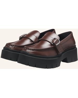 HUGO Flacher Schuh KRIS_NEWLOAFER_BROM - Schwarz