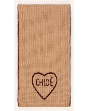 Chloé Schal mit Cashmere - Natur