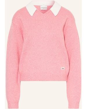 Claudie Pierlot Pullover mit abnehmbarem Kragen - Pink