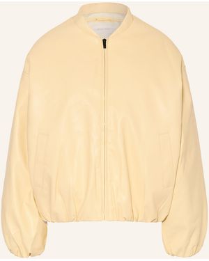 Another Cotton Lab Blouson in Lederoptik - Natur