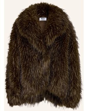 Betta Corradi Oversized-Jacke aus Kunstfell - Braun