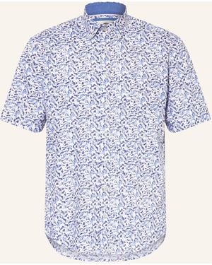 Fynch-Hatton Kurzarm-Hemd Regular Fit - Blau
