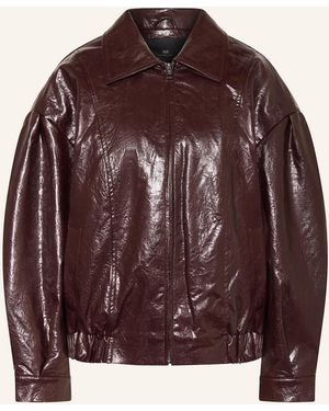 WITHBLACK Blouson GILIAN in Lederoptik - Braun