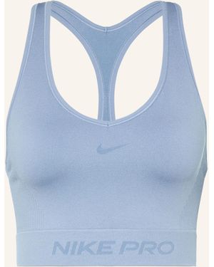 Nike Sport-BH PRO SEAMLESS - Blau