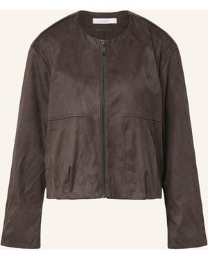 Comma, Jacke in Lederoptik - Braun