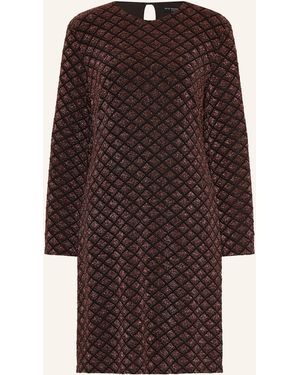 Ana Alcazar Cocktailkleid mit Glitzergarn - Braun