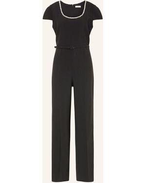 Sandro Jumpsuit mit Schmucksteinen - Schwarz