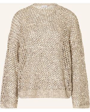 Brunello Cucinelli Pullover mit Leinen und Seide - Natur