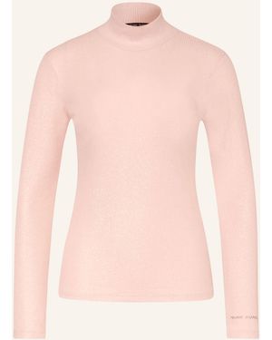 MARC AUREL Longsleeve mit Glitzergarn - Pink