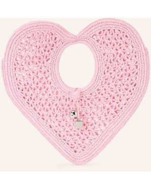 Jacquemus Schultertasche LE SPIAGGIA COEUR - Pink