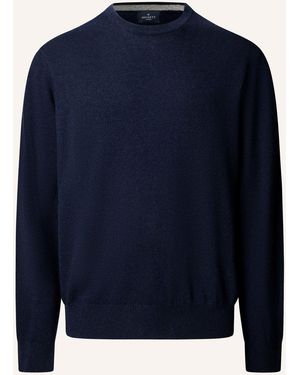 Hackett Pullover MERINO CASH MIX CREW - Blau