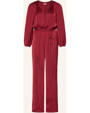 Mrs & HUGS Satin-Jumpsuit - Rot