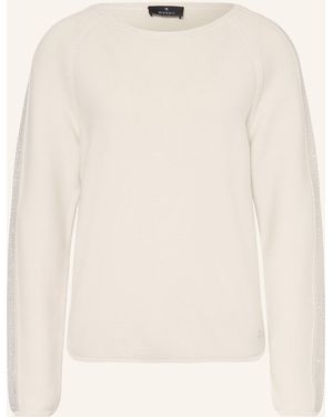 Monari Pullover mit Schmucksteinen - Natur