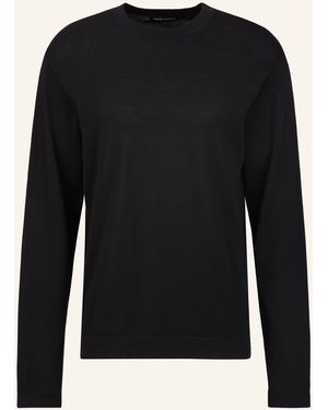 Trusted Handwork Round Neck 1/1-Sleeve Pullover - Schwarz