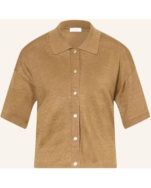 DARLING HARBOUR Strickjacke aus Leinen - Natur