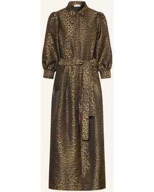 Dea Kudibal Hemdblusenkleid METTEDEA aus Jacquard mit 3/4-Arm - Natur