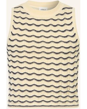 s.Oliver RED Stricktop - Natur