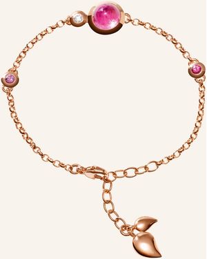 Tamara Comolli Armband BRACELET BOUTON MINI CHAIN 'BLUSH' - SMALL/MEDIUM 18K Roségold - Natur