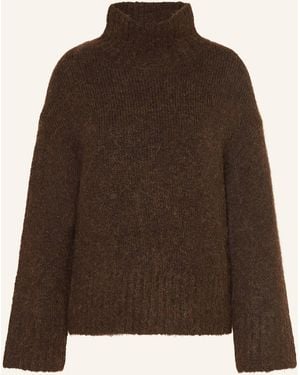 SELECTED Pullover mit Alpaka - Braun