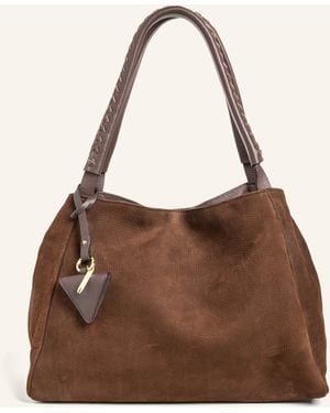 Parise Handtasche '09' OHNE FRANSEN - Braun