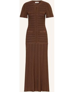 Sandro Strickkleid DIANE mit Glitzergarn - Braun
