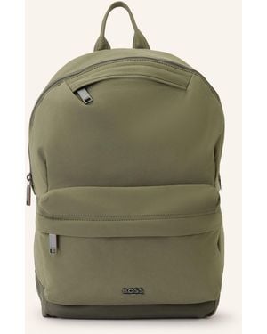 BOSS Rucksack ERYK mit Laptop-Fach - Grün