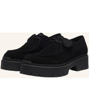 HUGO Flacher Schuh KRIS_DERBY_SD - Schwarz
