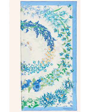 Ferragamo Seidentuch - Blau