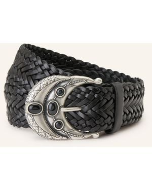 Ba&sh Flechtgürtel BOLBI aus Leder - Schwarz