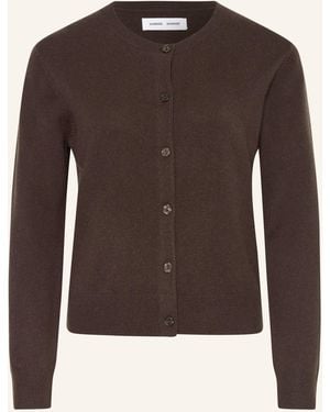 Samsøe & Samsøe Strickjacke SABOSTON aus Cashmere - Braun
