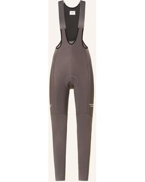 Pas Normal Studios Thermo-Radhose ESSENTIAL THERMAL LONG mit Trägern und gepolstertem Einsatz - Natur