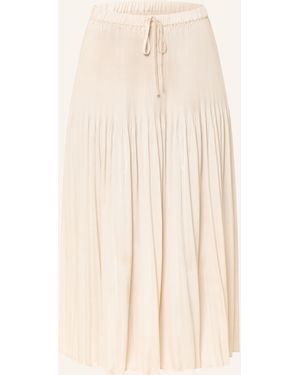 Opus Plisseerock RIBANE FRENCH aus Satin - Natur