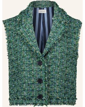 Cartoon Tweed-Weste - Grün