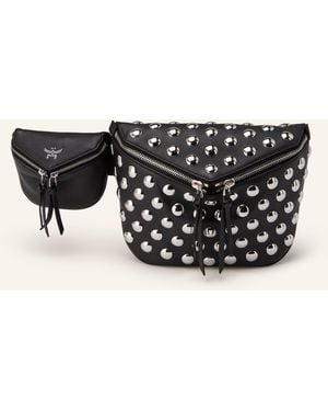 MCM Gürteltasche DIAMOND 3D mit Nieten - Schwarz