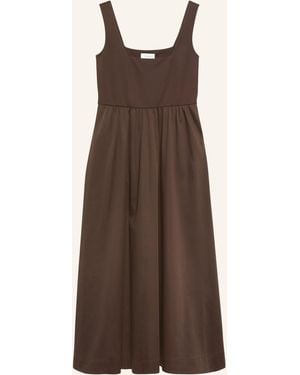 Comma, Kleid im Materialmix - Braun