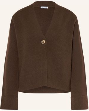 Mrs & HUGS Strickjacke mit Cashmere - Braun