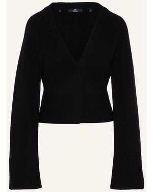 7 For All Mankind Knitted LARGE RIB CARDIGAN - Schwarz